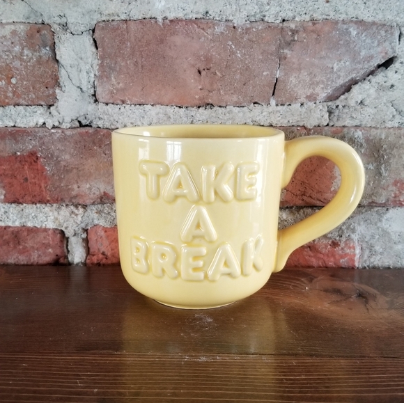 Vintage Ceramic Take A Break coffee mug